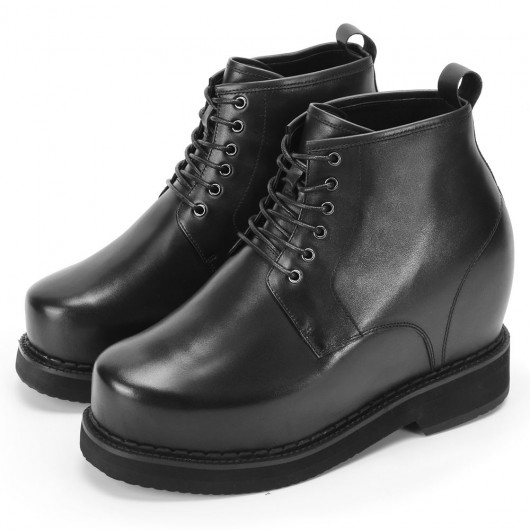 7 inches elevator shoes - Dress Men Taller Shoes Add Height Shoes Leather Height Increasing Shoes 7 Inches / 18CM