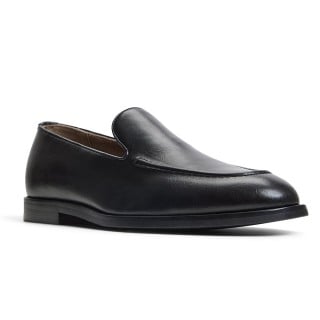 Elevator Shoes For Men - Men's Vegan Shoes Black Vegan Leather Loafers 5CM / 1.95 Inches