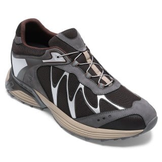 Height Increasing Shoes For Men | Brown Mesh Sport Shoes 7CM / 2.76 Inches