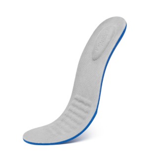 Grey Suede Leather Insole for Elevator Shoes - Breathable Shoe Insoles Inserts