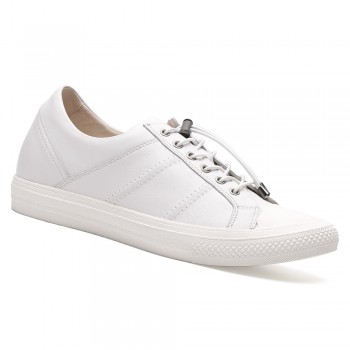 (ships to USA only) Men's Elevator Shoes White 6 CM/2.36 Inches