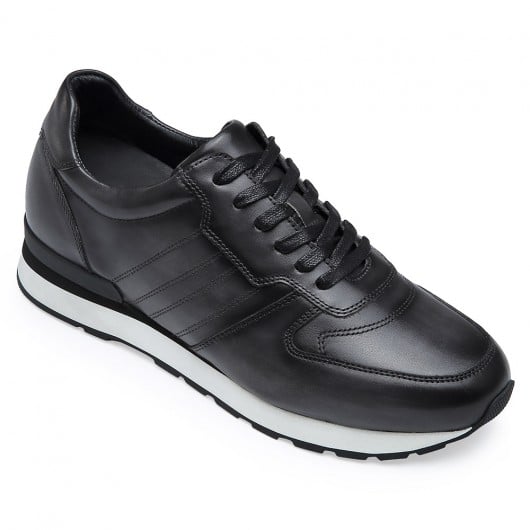 Black Causal Business Shoes 8CM / 3.15 Inches