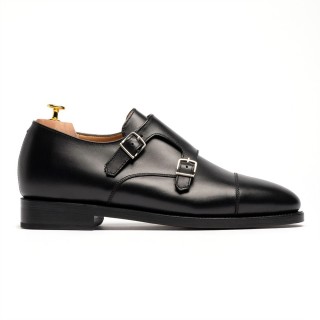 Förhöjande finskor för herr | Handgjorda double monkstrap-skor 6 cm