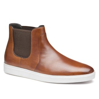 Giày boots Chelsea độn đế thủ công – Giày tăng chiều cao nam phong cách thời trang 7CM