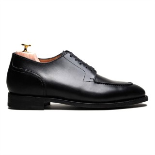 Giày tây tăng chiều cao nam | Giày Derby da bê đen công sở formal 6CM