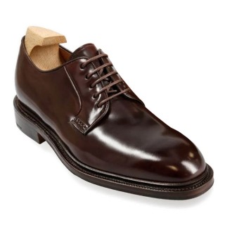 Giày độn đế nam - Giày Derby Cordovan đặt làm riêng màu burgundy 7CM