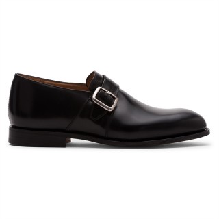giày tăng chiều cao cho nam | giày monk strap da đen 5 CM