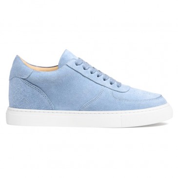 Sneaker giúp bạn cao hơn cho nữ | Sneaker da lộn màu xanh 7 CM
