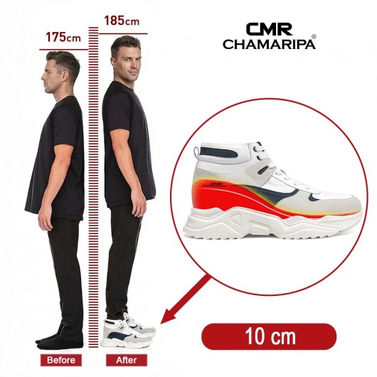 verhogende schoenen mannen - mannen schoenen verhoogde hak - hoge sneakers met verhoogde binnenzool 10 CM
