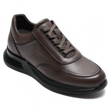 Zerimar Schoenen voor heren, verhoging 7 cm, sportschoenen met binnenholtes voor heren, herenschoenen met hoogtes die je lichaamslengte vergroten, herenschoenen, Zwart Glanzend, 40 EU