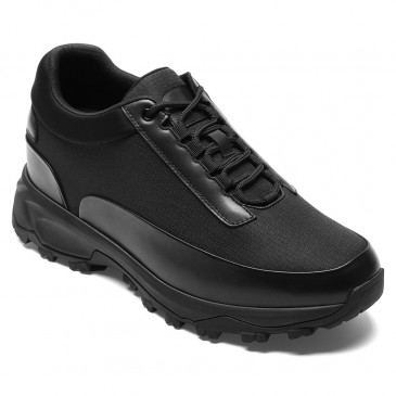 Heren verhoogde schoenen | Zwarte Robuuste Outdoor Sneakers 9 CM