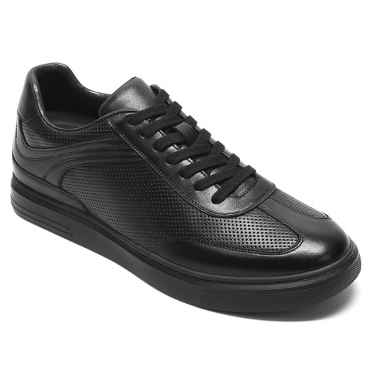 YUKTOPA Elevator schoenen voor heren, casual mesh-sneakers, lichte ademende veters, sportschoenen met verborgen hak voor mannen, 6 cm, kaki 2, 43 EU