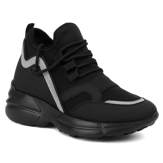 AONEGOLD Sneakers wighak voor dames, gymschoenen, modieus, leer, hoog platform, sport, casual, sleehak, binnen met hak, 10 cm, wit 309, 36 EU AONEGOLD Sneakers wighak voor dames, gymschoenen, modieus, leer, hoog platform, sport, casual, sleehak, binnen met hak, 10 cm, wit 309, 36 EU