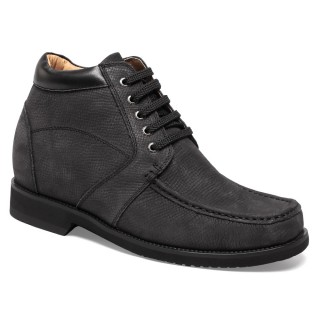 Elevator Boots Height Increasing Cowboy Boots - Black - 9.5CM Height Increase | height increasing shoes