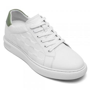 Height Increasing Sneakers - Shoes To Increase Height Men - White Casual Sneakers 7cm