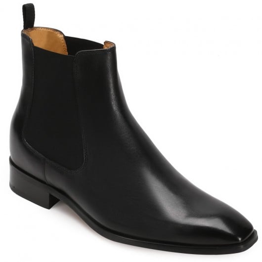 noir Bottines Chelsea 7 CM plus grand
