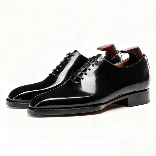 Black Height Incrasing Elevator Shoes Occident Dress Shoes