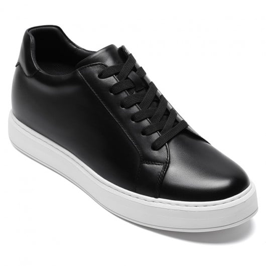 Black Height Incrasing Elevator Shoes Occident Dress Shoes
