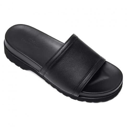 Black Height Incrasing Elevator Shoes Occident Dress Shoes