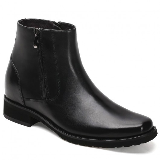 Black Height Incrasing Elevator Shoes Occident Dress Shoes