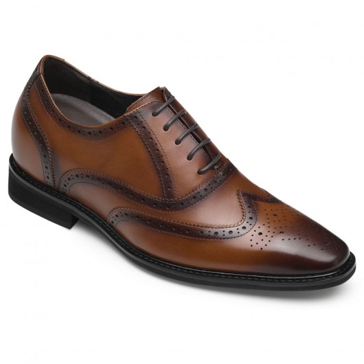 Black Height Incrasing Elevator Shoes Occident Dress Shoes