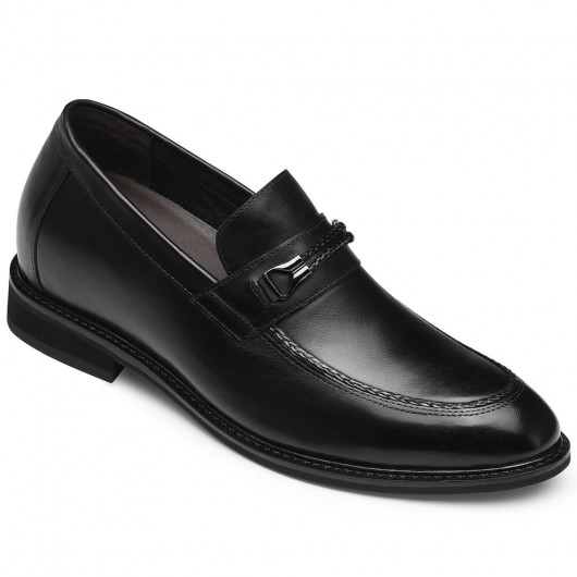 Black Height Incrasing Elevator Shoes Occident Dress Shoes