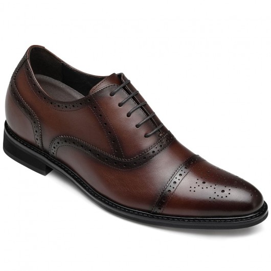 Black Height Incrasing Elevator Shoes Occident Dress Shoes