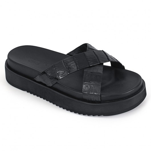 Black Height Incrasing Elevator Shoes Occident Dress Shoes