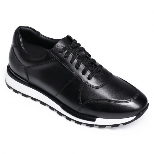 Black Height Incrasing Elevator Shoes Occident Dress Shoes