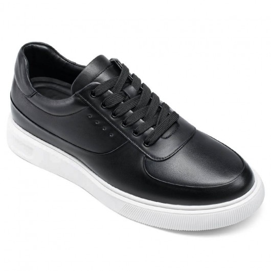 Black Height Incrasing Elevator Shoes Occident Dress Shoes
