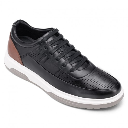 Black Height Incrasing Elevator Shoes Occident Dress Shoes