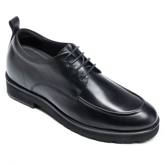 Black Height Incrasing Elevator Shoes Occident Dress Shoes
