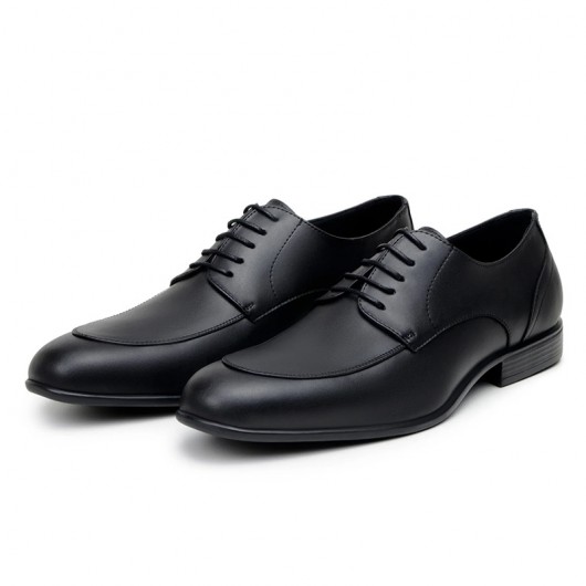 Black Height Incrasing Elevator Shoes Occident Dress Shoes
