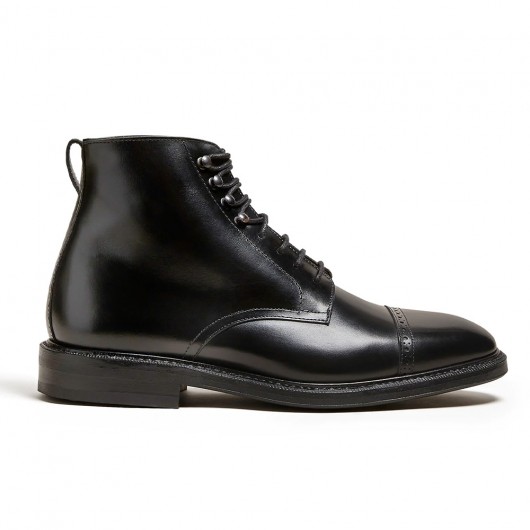 Black Height Incrasing Elevator Shoes Occident Dress Shoes