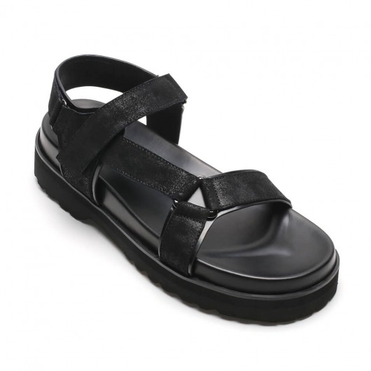 Black Height Incrasing Elevator Shoes Occident Dress Shoes