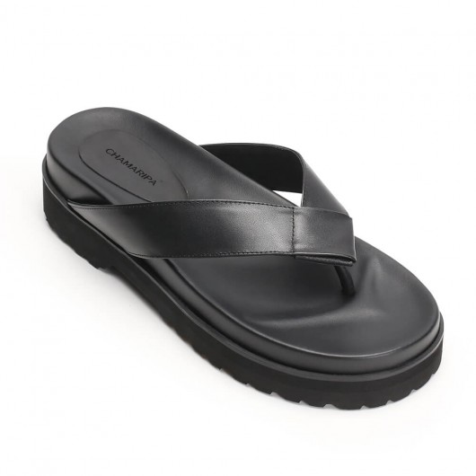 Black Height Incrasing Elevator Shoes Occident Dress Shoes