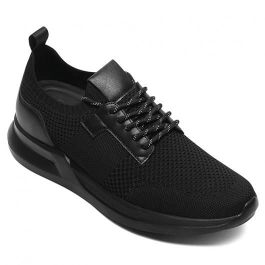 Black Height Incrasing Elevator Shoes Occident Dress Shoes