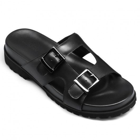 Black Height Incrasing Elevator Shoes Occident Dress Shoes