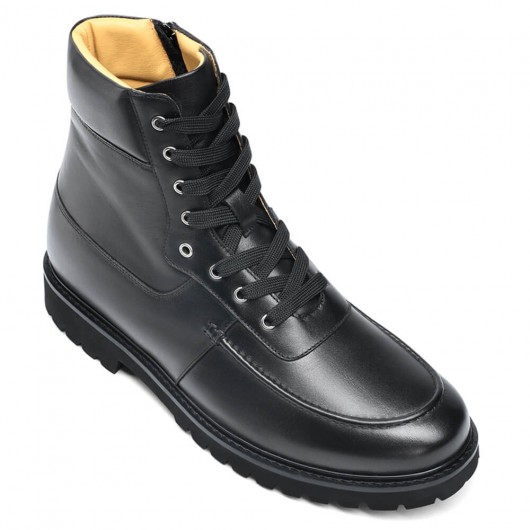 Black Height Incrasing Elevator Shoes Occident Dress Shoes