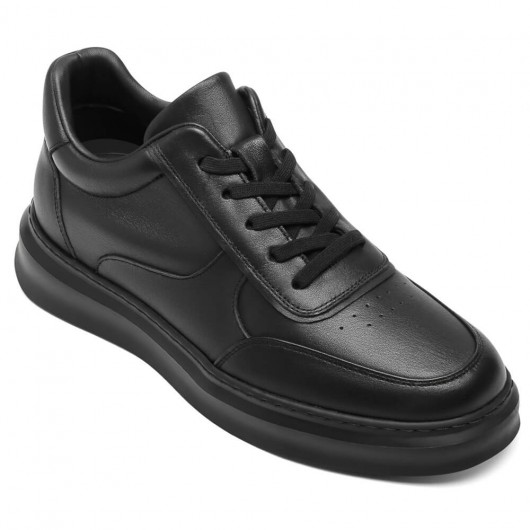Black Height Incrasing Elevator Shoes Occident Dress Shoes