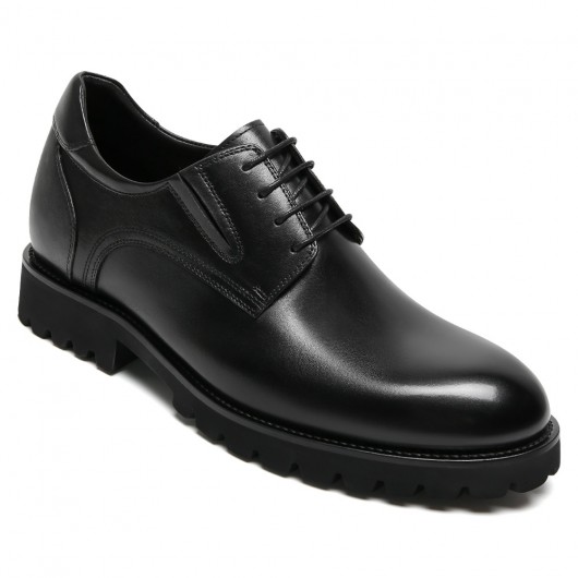 Black Height Incrasing Elevator Shoes Occident Dress Shoes