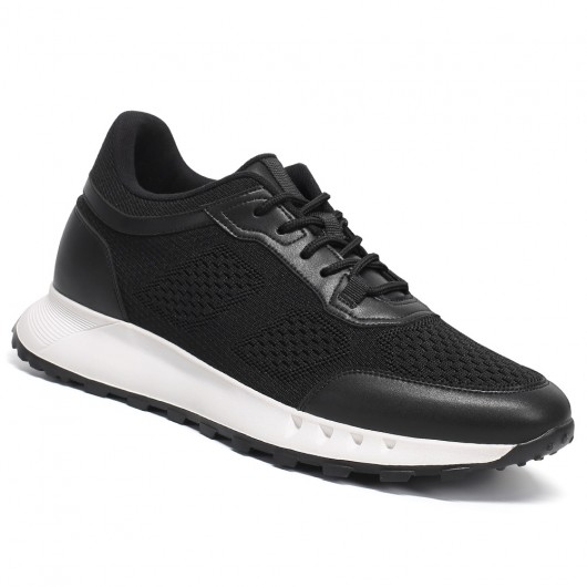 Black Height Incrasing Elevator Shoes Occident Dress Shoes