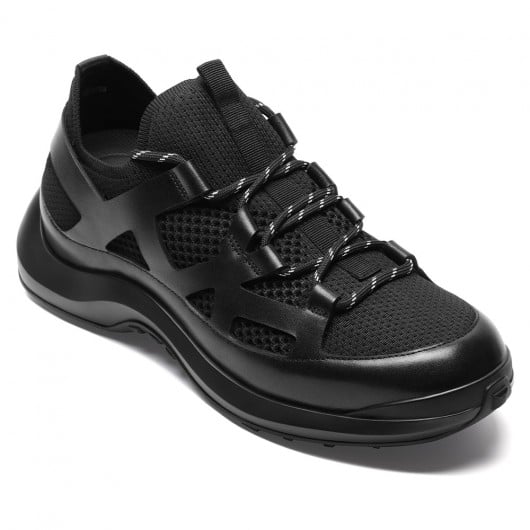 Black Height Incrasing Elevator Shoes Occident Dress Shoes