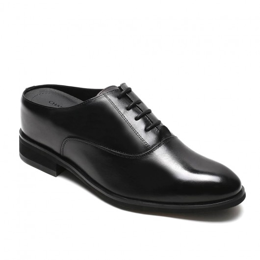 Black Height Incrasing Elevator Shoes Occident Dress Shoes