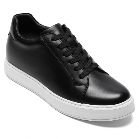 Black Height Incrasing Elevator Shoes Occident Dress Shoes