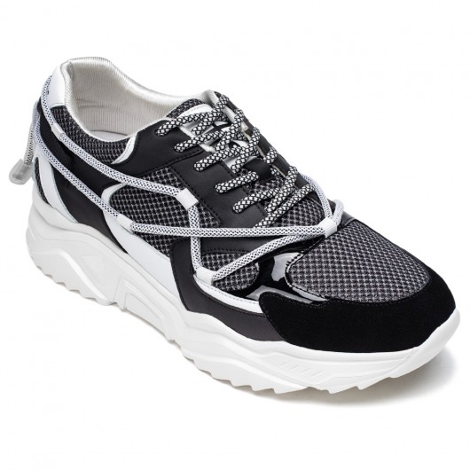 Black Height Incrasing Elevator Shoes Occident Dress Shoes