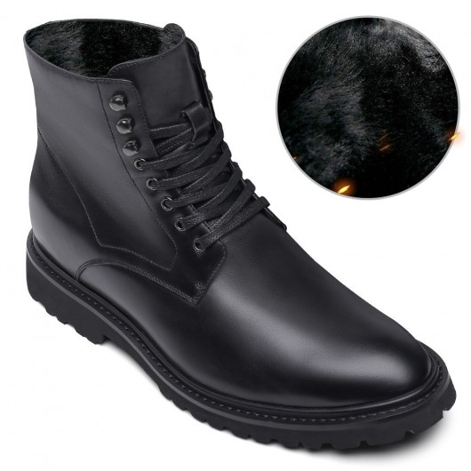 Black Height Incrasing Elevator Shoes Occident Dress Shoes