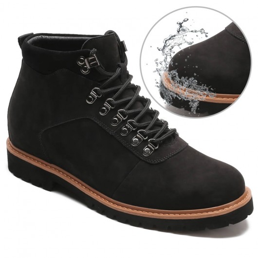 Black Height Incrasing Elevator Shoes Occident Dress Shoes