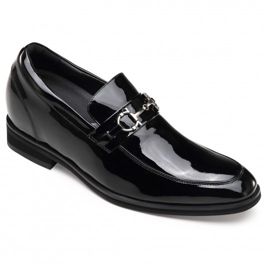 Black Height Incrasing Elevator Shoes Occident Dress Shoes