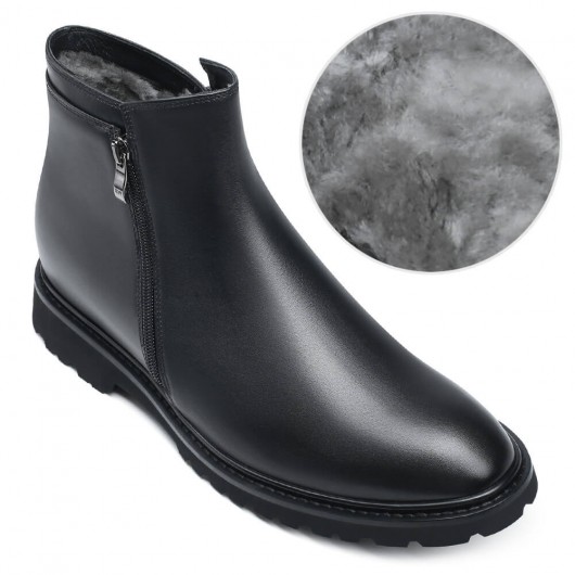 Black Height Incrasing Elevator Shoes Occident Dress Shoes
